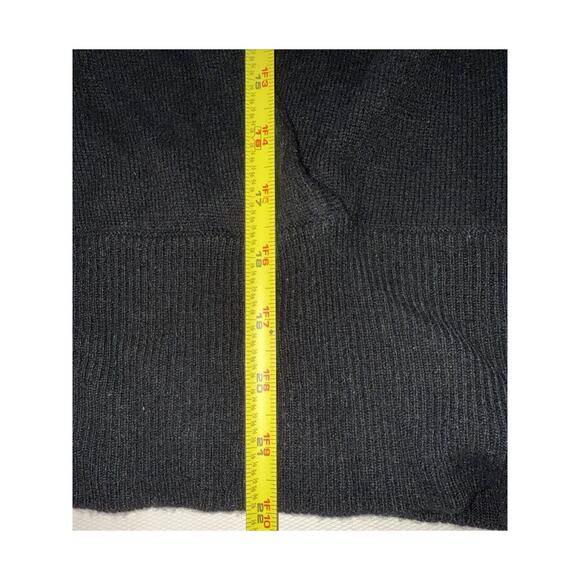 NWT Wendy B 100% Cashmere Wrap Sweater – Black Petite Small PS - Picture 5 of 7